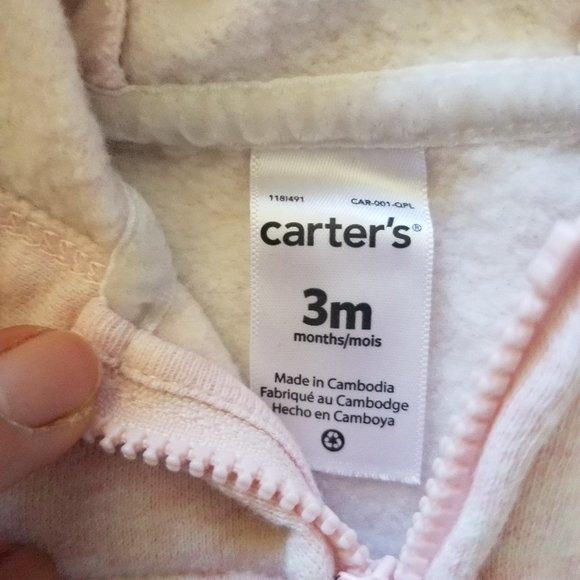 *3 for $20*3M hooded jacket set of 3 Carter's and Burt's Bees - Picture 2 of 4